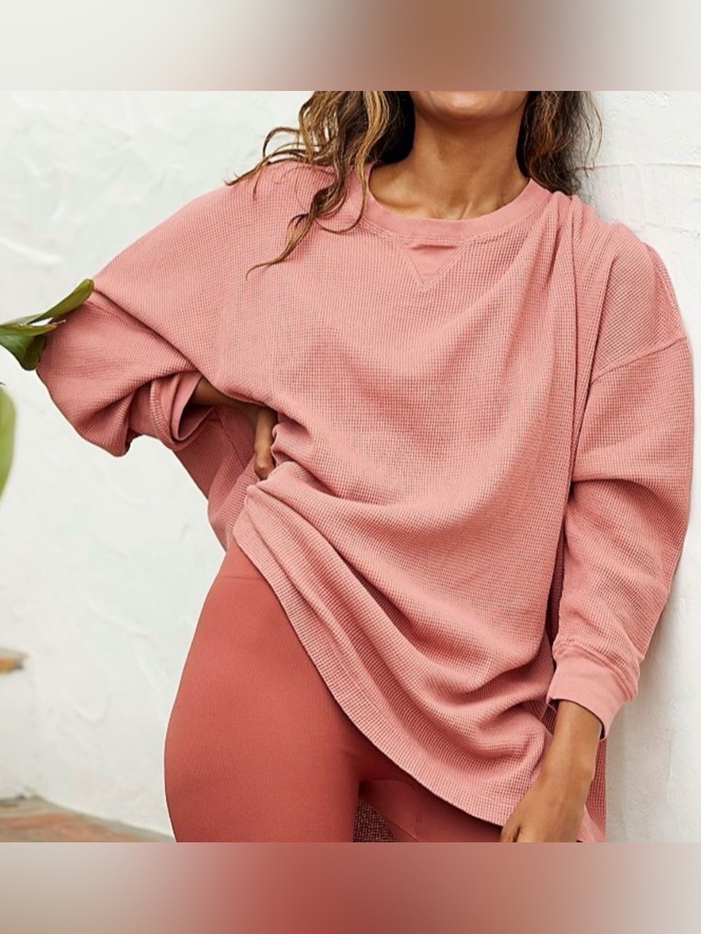 Free People Early Nights oversized thermal, medium